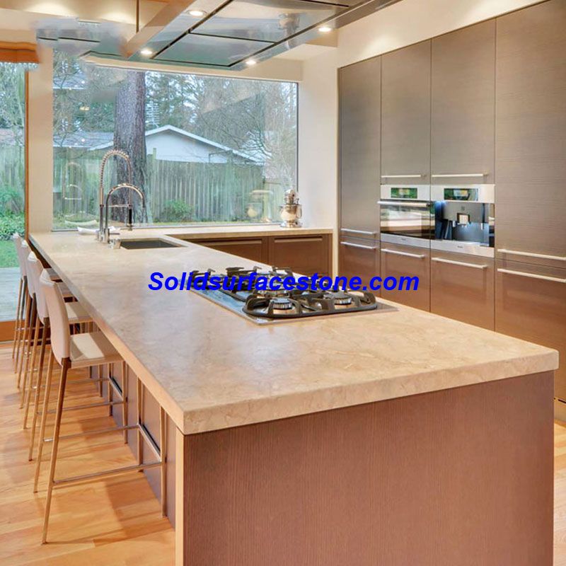 solid surface kitchen countertops