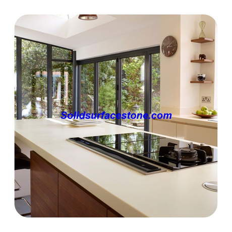 Manufacture 12Mm Price Engineered Stone Artificial Stone Acrylic Solid Surface=Sheet for Countertop Tabletops