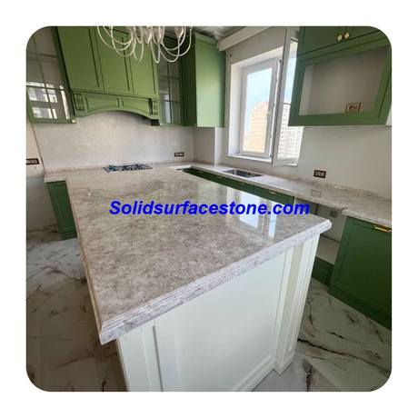 White color Solid Surface for Kitchen Bench Top Acrylic
