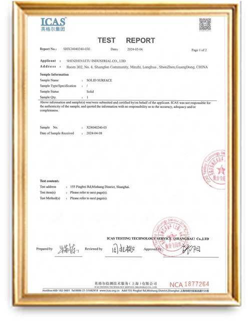 solid surface manufacturing standard