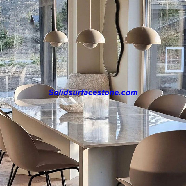 Solid Surface Marble Color Resin Acrylic Solid Surface for Island Top