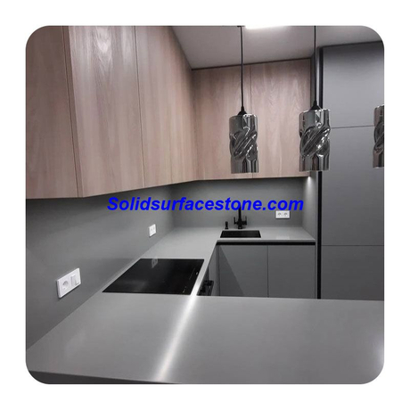 Building Material Surface Board White Marble Big Slab Modified Acrylic Solid Surface Sheet Kitchen Worktop Benchtop 