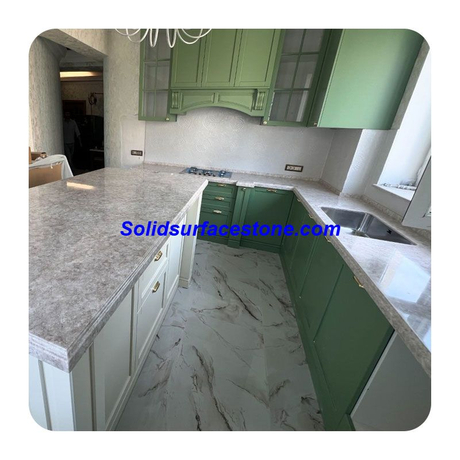 Made in China Suppliers 12Mm Acrylic Sheets Solid Surface Slabs Island Countertop
