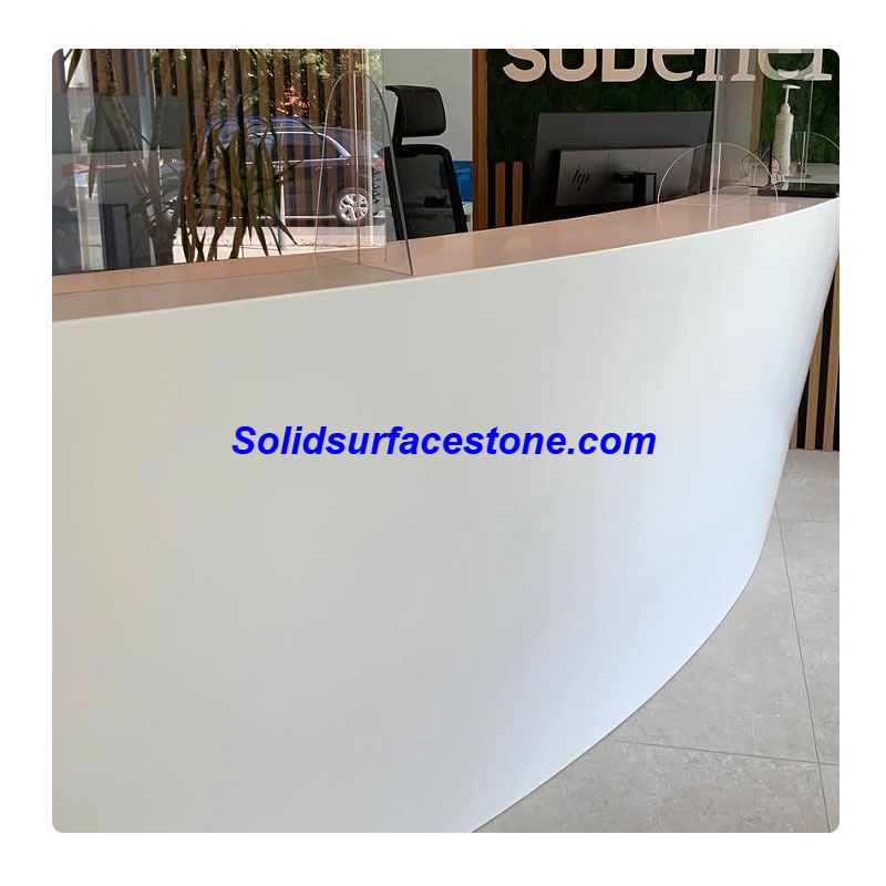 mesa de café sólida de superfície