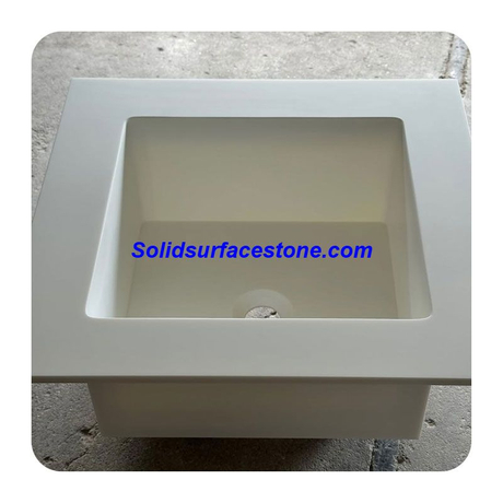 Wall-mounted Hand Washing Sink Solid Surface Basin