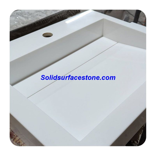 artificial stone solid surface wash basin