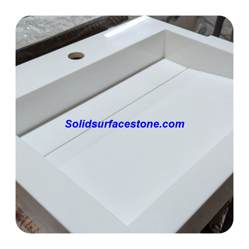 artificial stone solid surface wash basin