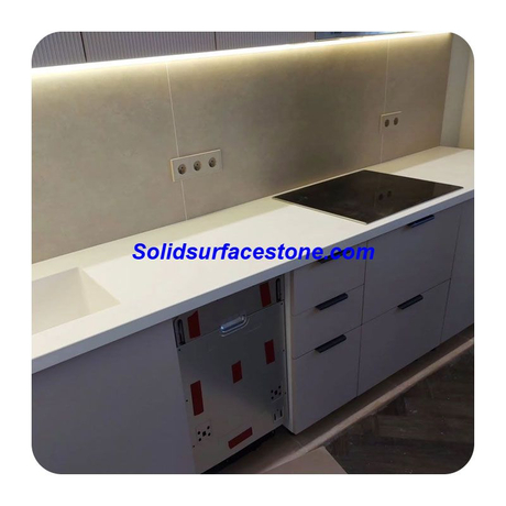 Building Material Solid Surface 6mm 12mm 30mm Solid Surface Slab Sheet for Worktops