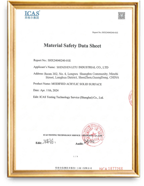 quality assurance solid surface