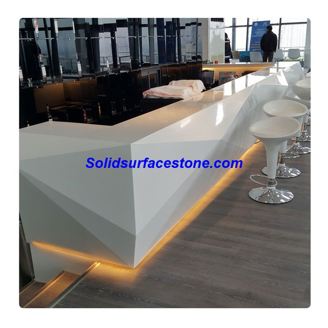 Irregular front desk